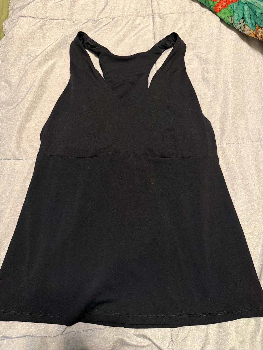 Fabletics Black Mila Tank with Padded Bra